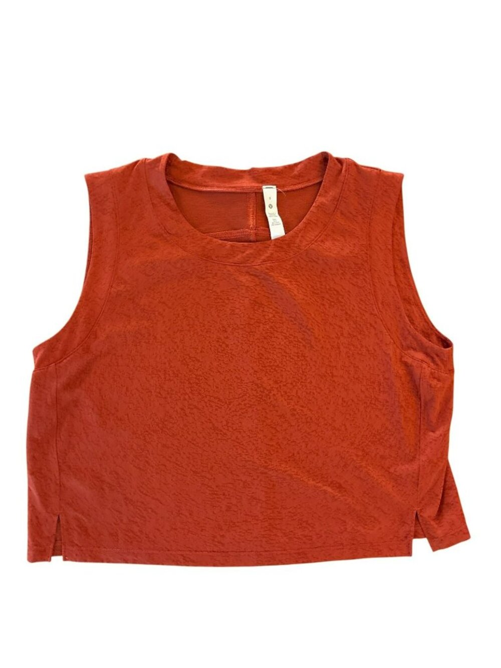 Lululemon Cropped Training Tank Top Aztec Brick Size 6